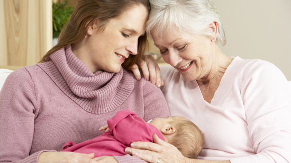 Día de la madre, madre, abuela y nieta juntas
