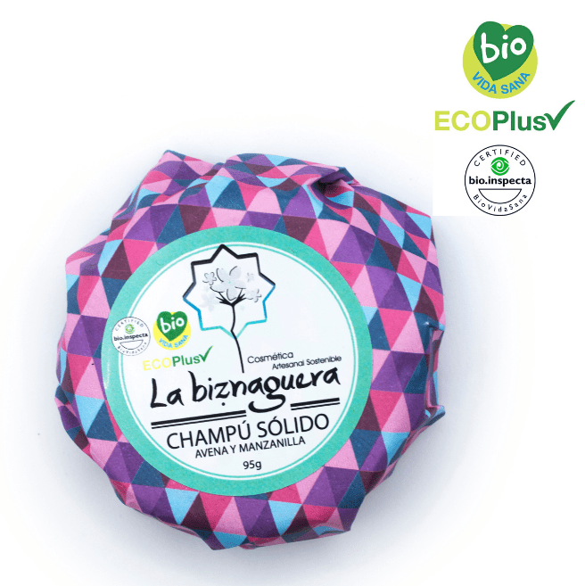 Champu solido calmante y nutritivo la biznaguera