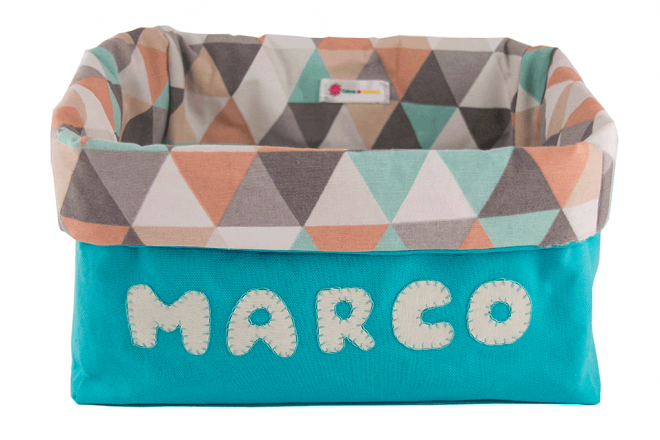 canastilla bebe azul personalizada my welcome baby box