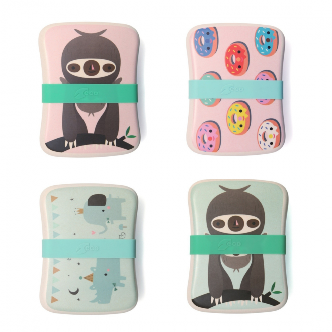 fiambrera bambú infantil vuelta al cole petit monkey
