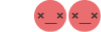 Dos caritas rojas