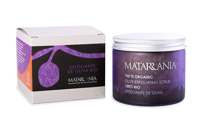 Exfoliante de oliva 100% bio de Matarrania como regalo para el Día de la madre