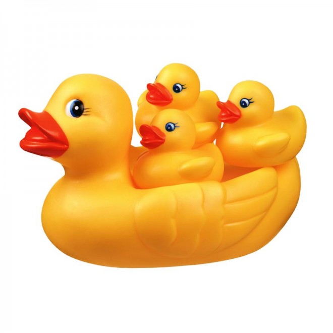 Familia patitos de goma