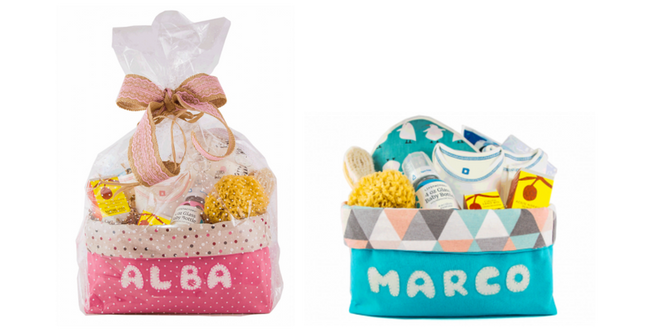 Canastilla bebe personalizada