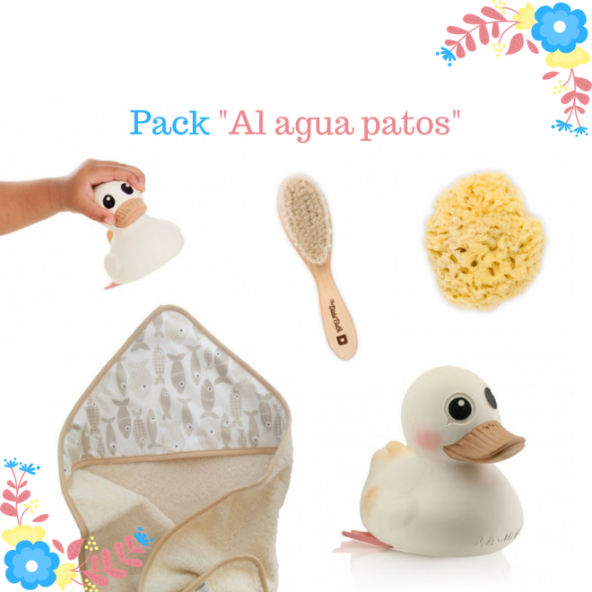 Pack bebé al agua patos my naturalbabybox