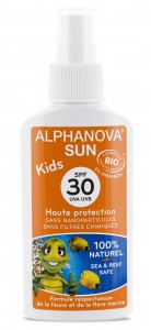 Protector solar ecológico para niños SPF 50 y SPF 30 Alphanova Sun