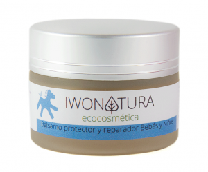 canastilla gratis para bebe con balsamo-preventivo y repardor del pañal de Iwonatura