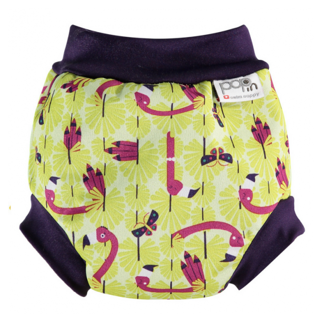 bañador antifugas bebe pop-in flamingo