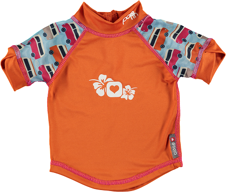 Camiseta anti-UV Campervan Blue protección solar bebé Pop-in