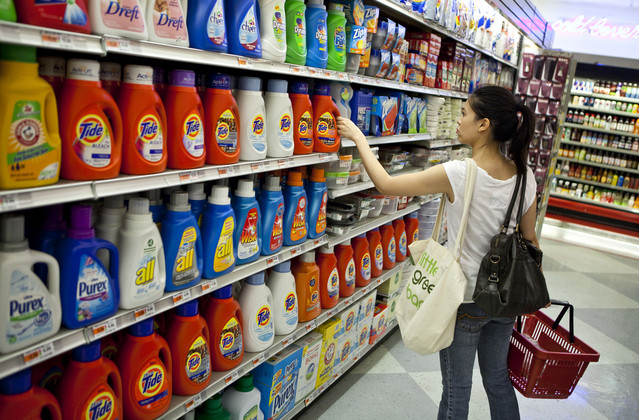 Detergentes en el supermercado
