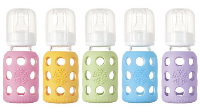 Biberones de cristal life factory, ideales para usar después de tu baja maternal